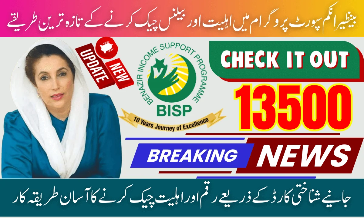 Benazir Income Support Programme Latest Methods To Check Eligibility And Balance Via CNIC