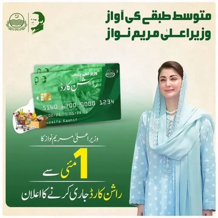 cm punjab rashan card program 2025