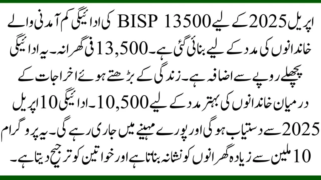 BISP 8171 April 2025 Payment Schedule and Districts Know Full Details 