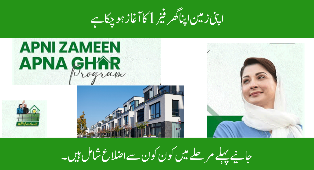 Apni Zameen Apna Ghar Scheme 2025 Phase 1